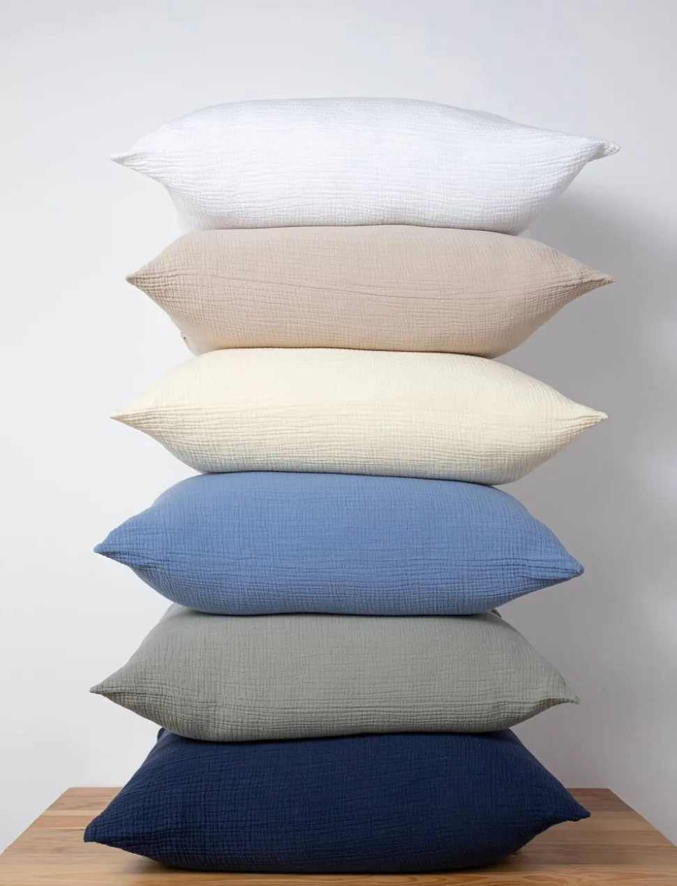Stonewashed muslin sengesæt