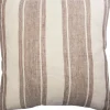 STRIPE/TAUPE, PYNTEPUDE 48x48 CM