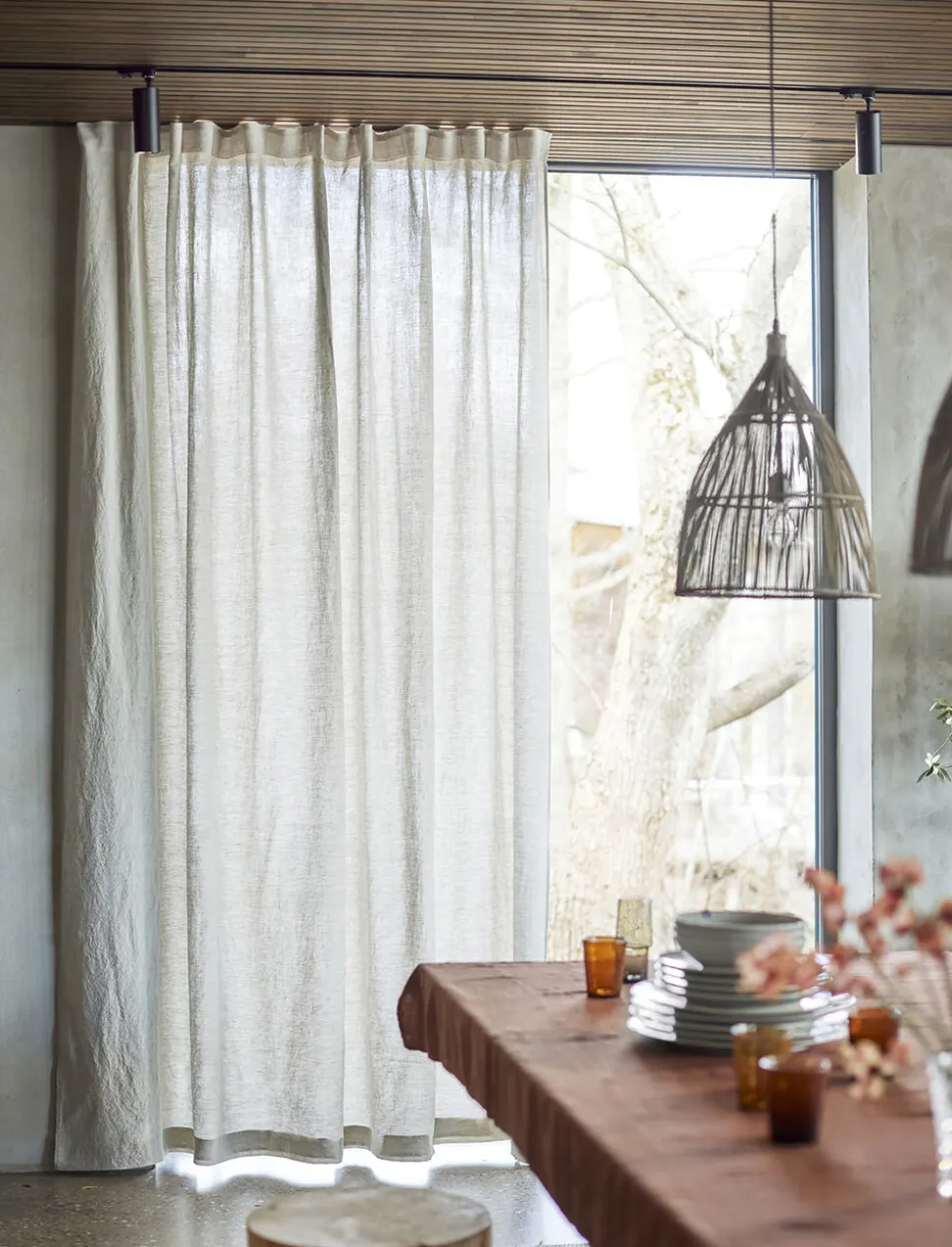 Sunshine Curtain with heading tape