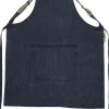Suspender Series Apron, Denim Brut