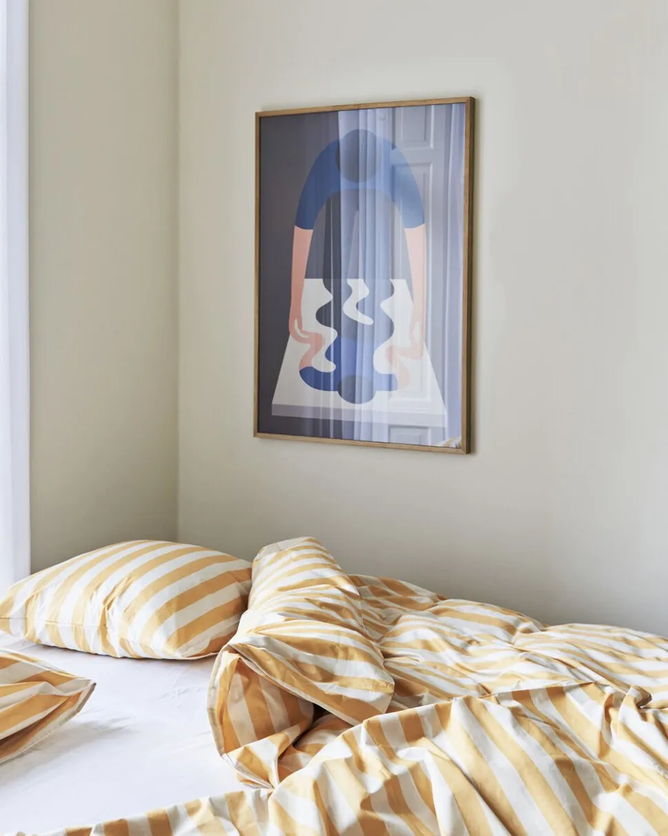 Été Pillow Case-63 x 60-Warm yellow