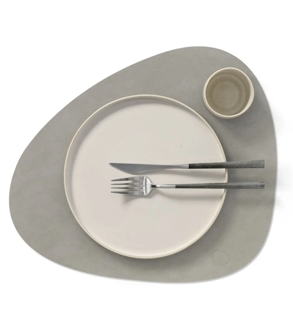 TABLE MAT CURVE L (37x44cm) NUPO light grey