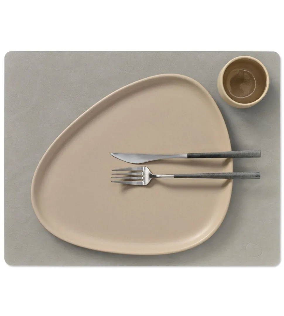 TABLE MAT SQUARE L (35x45cm) NUPO light grey