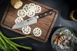 Tanrei Santokukniv 180 Glatslebet