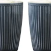Termokrus Plissé 25 cl 8 x 12 cm 2 stk. Midnight Blue