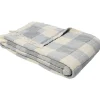 Throw 130x200cm blue check