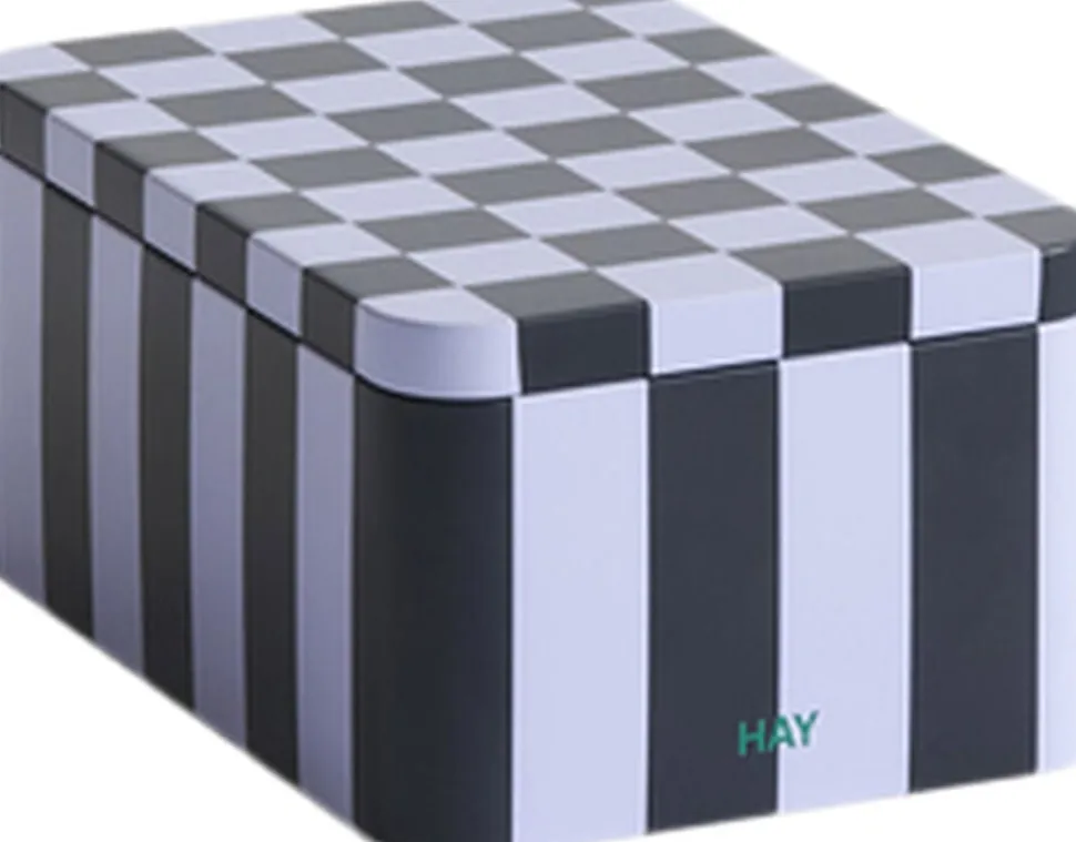 Tin Container-Small-Dark blue and l