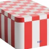 Tin Container-Small-Red and off-white