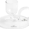 Tiny Candleholder-Curved-Clear