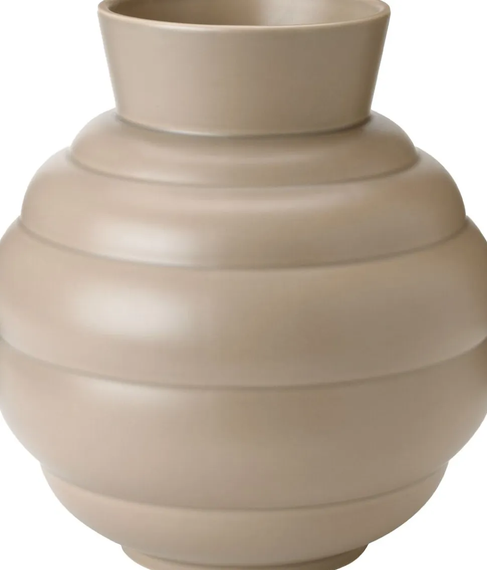 Tortus Archie vase No3 H 26. 5 cm dark sand