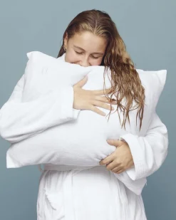 Towel Pillowcase, White 60x63/70cm