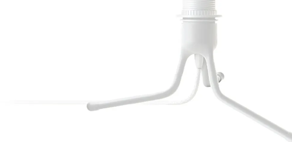 Tripod Base matt white H 18,6 cm