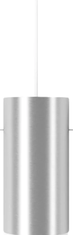 Tube Pendant, Brushed Aluminium, Large