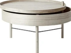 Turning Table, White Oak ø65 cm, Bl