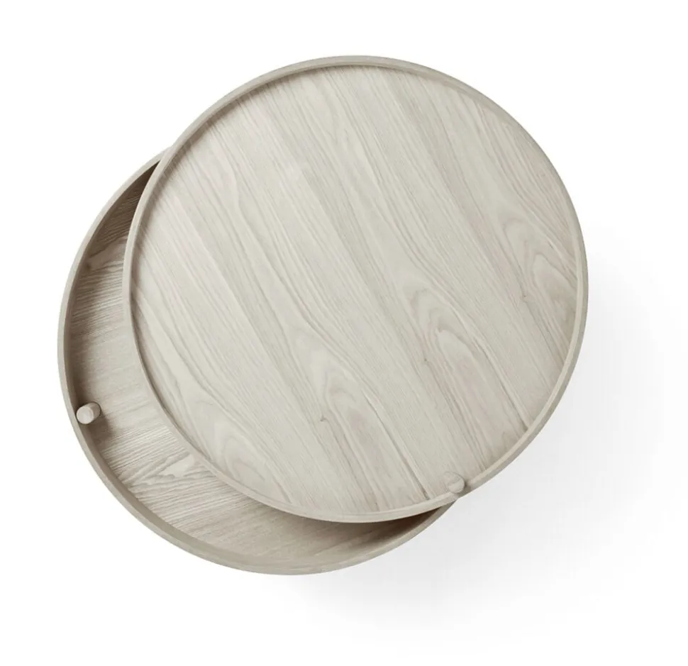 Turning Table, White Oak ø65 cm, Bl