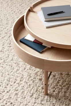 Turning Table, White Oak ø65 cm, Bl
