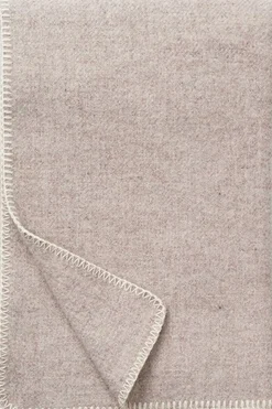 Uldplaid Unni beige
