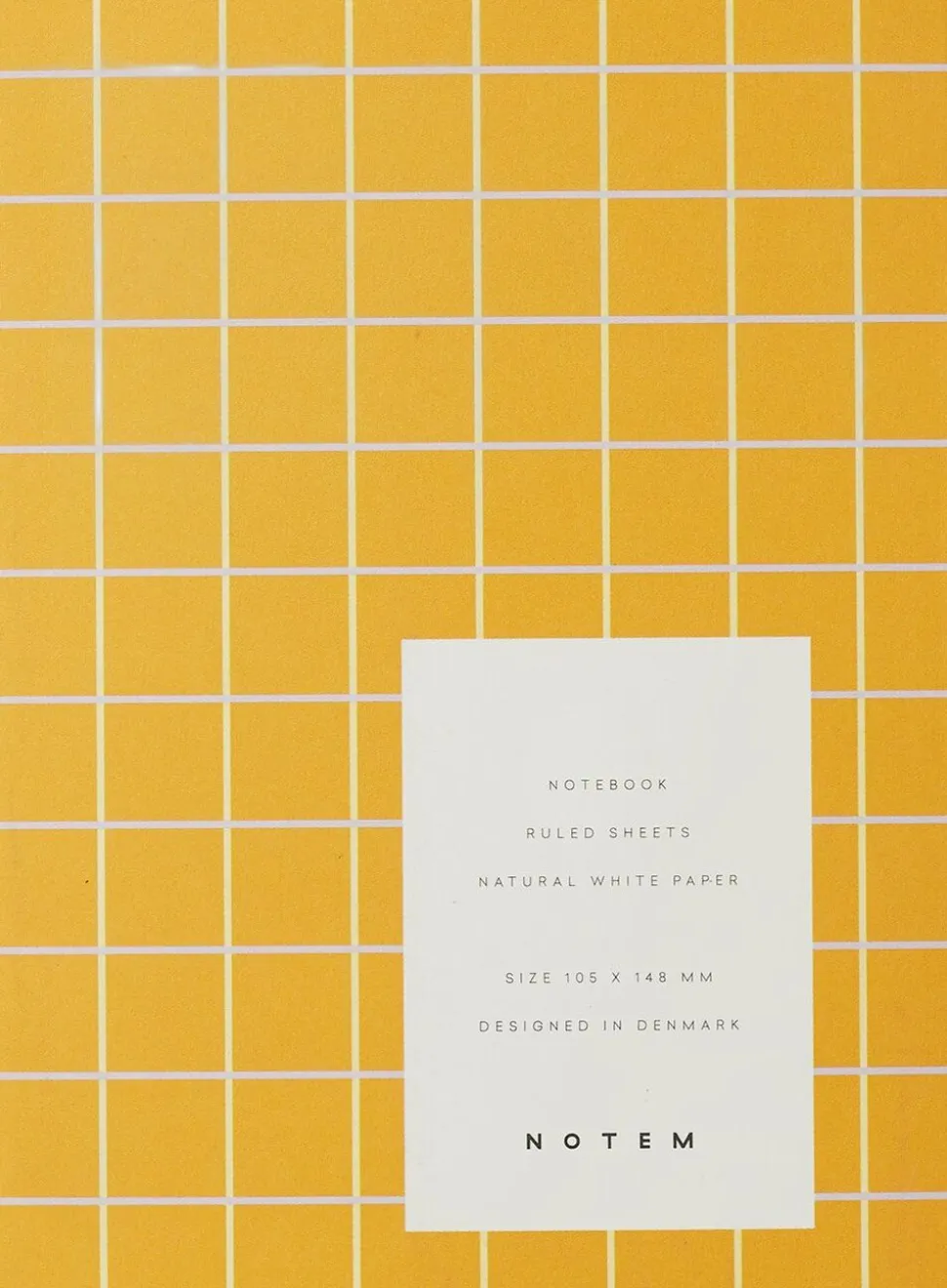 UMA Flat Lay Notebook - Small, Ochre check