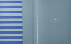 UMA Notebook, Flat-Lay - Medium, Blue Stripe