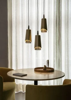 Umanoff, Pendant, Brass, Walnut