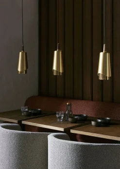 Umanoff, Pendant, Brass, Walnut