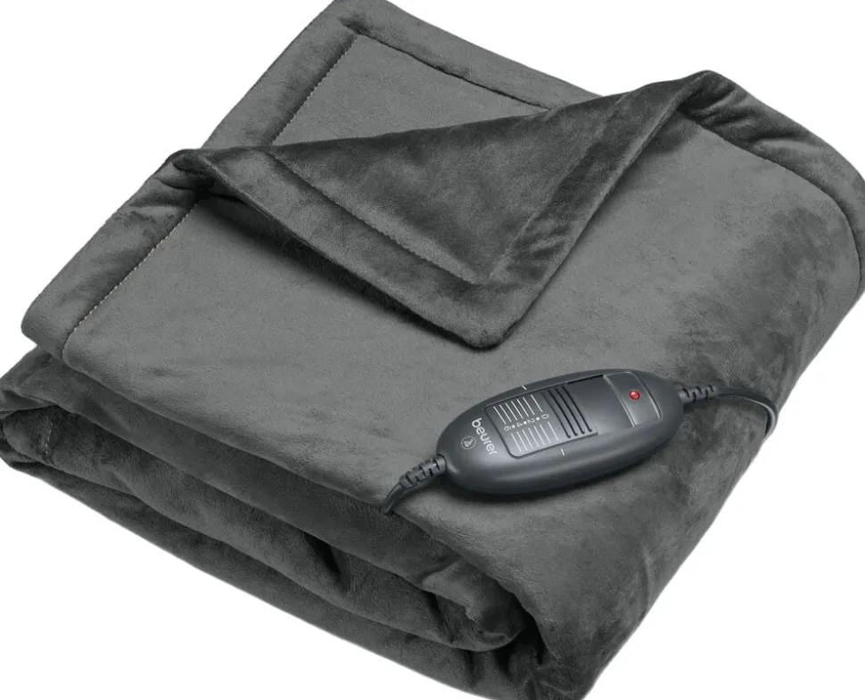 Varmeplaid i hvid 150 cm x 130 cm PR-HD01R
