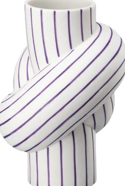 Vase 12cm, Plum, Node Stripes