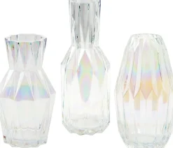 vase folds glass luster L