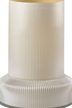 Vase Hvils D21 x 29 cm Hvid Glas