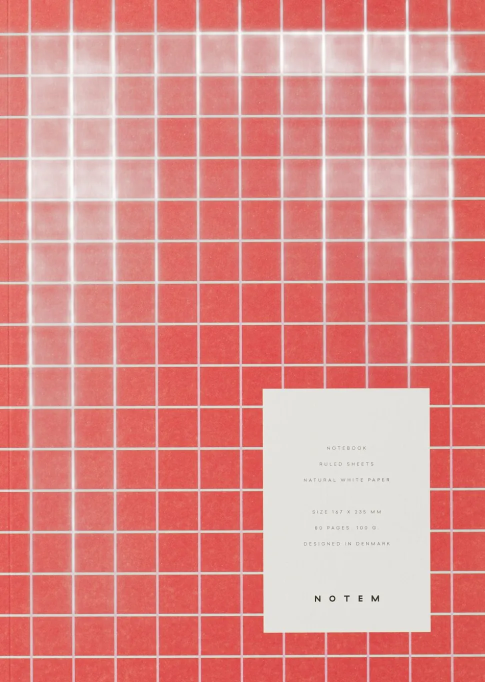VITA Softcover Notebook - Medium, Orange Grid