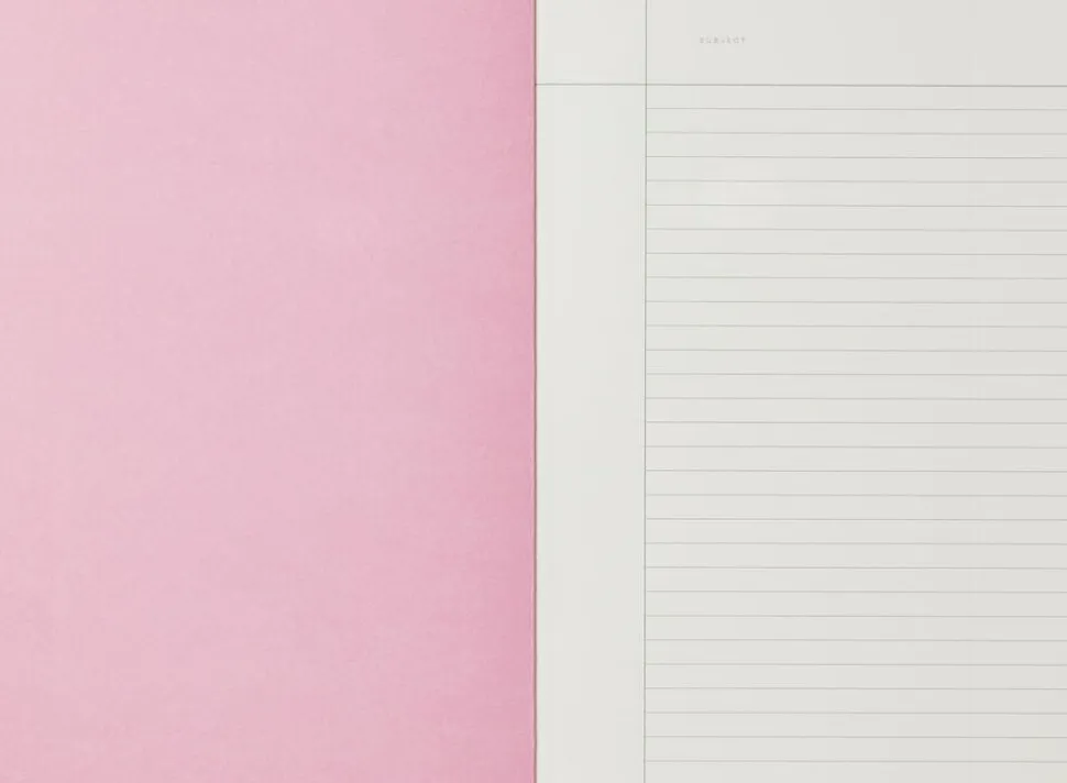 VITA Softcover Notebook - Medium, Orange Grid
