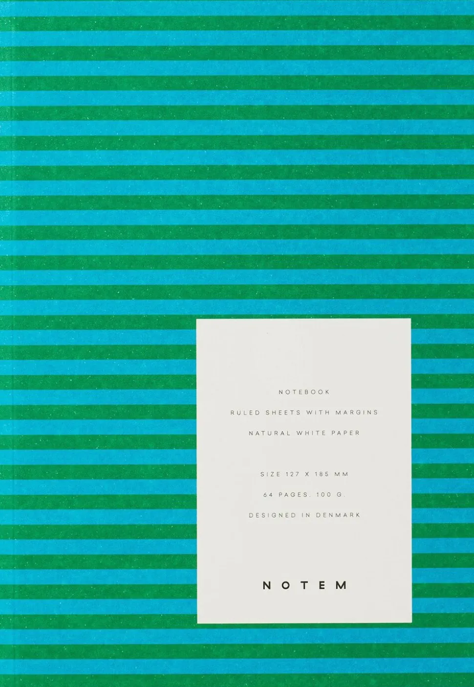 VITA Softcover Notebook - Small, Green Stripe