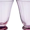 Water Glass Trellis Blush S/2pcs
