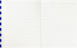 Weekly Planner med syet ryg, Blå stribe