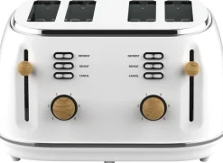 WITT PREMIUM 4-SLICE TOASTER WOOD WHITE