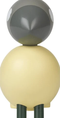 Year Bird Bella 2025 H12. 5 cm creme/grå